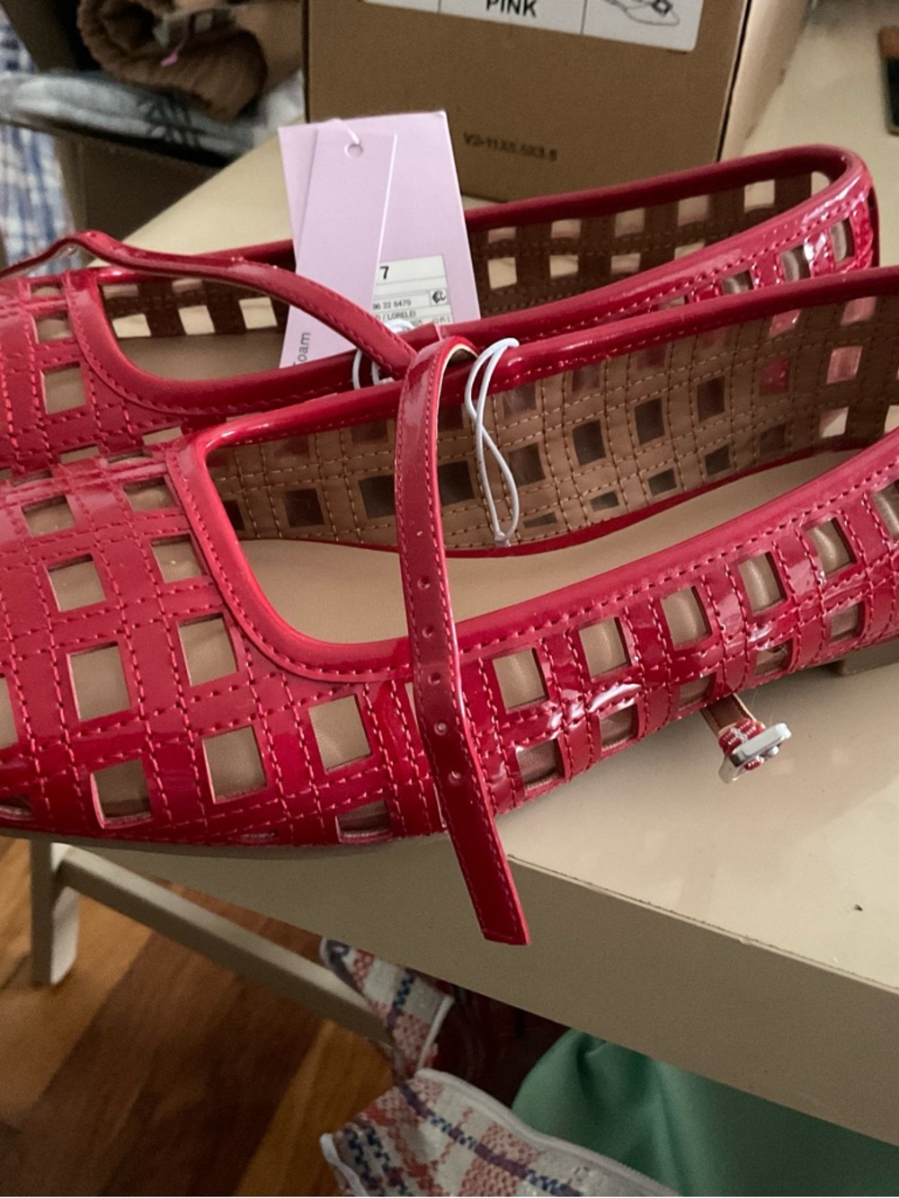 Wild Fable Red Patent Cutout Mary Jane Flats - Picture 3 of 3